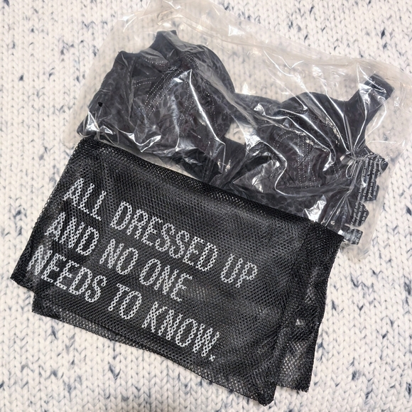 NWT Thistle & Spire Prowess bra, black and silver, size S - Picture 3 of 3